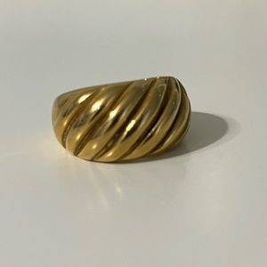 COPY - Gold Croissant Dome Ring